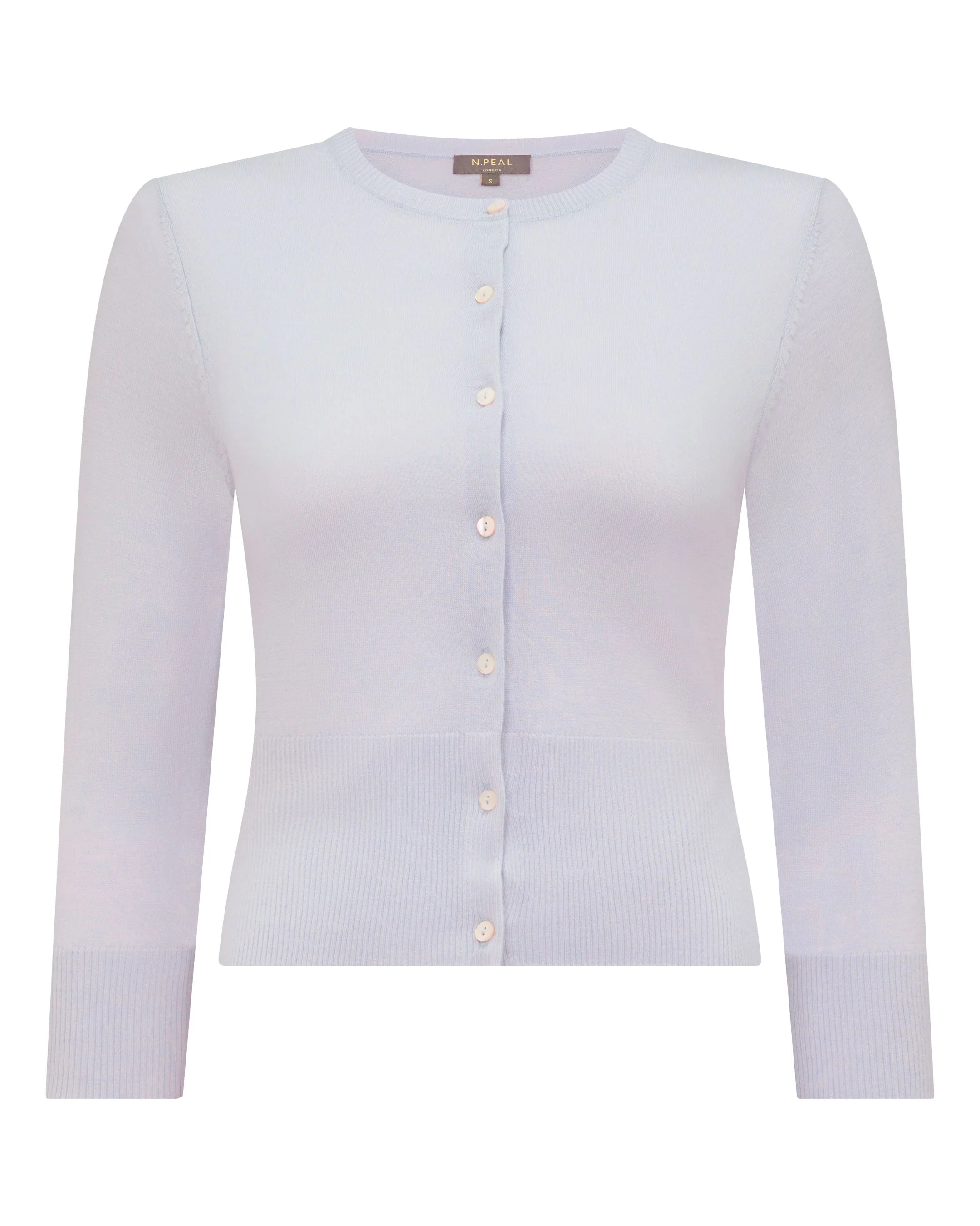 Women's Darcie Superfine Cashmere Cropped Cardigan Lavender Purple - Image 2
