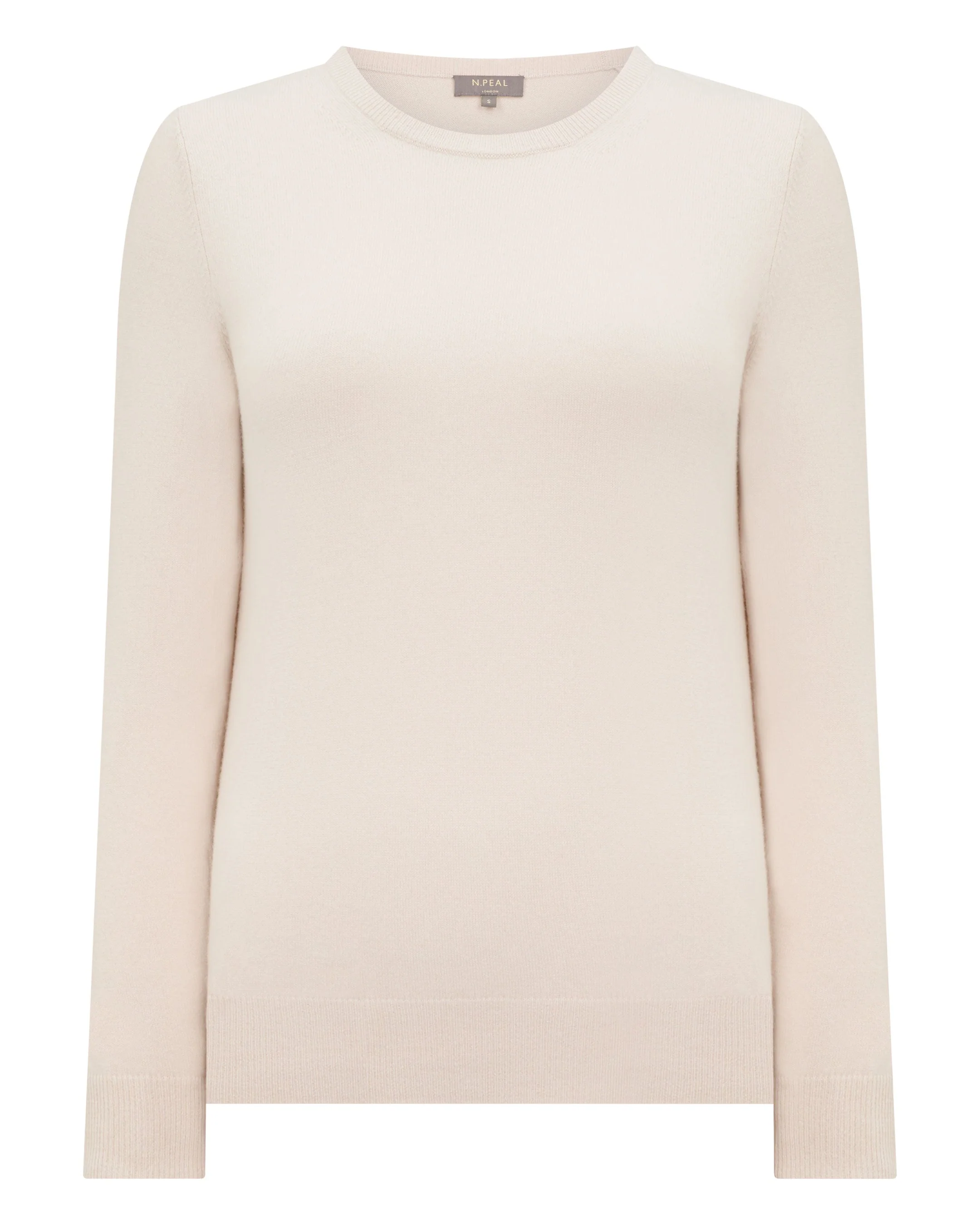 Women's Evie Classic Round Neck Cashmere Sweater Dove Pink - Image 2