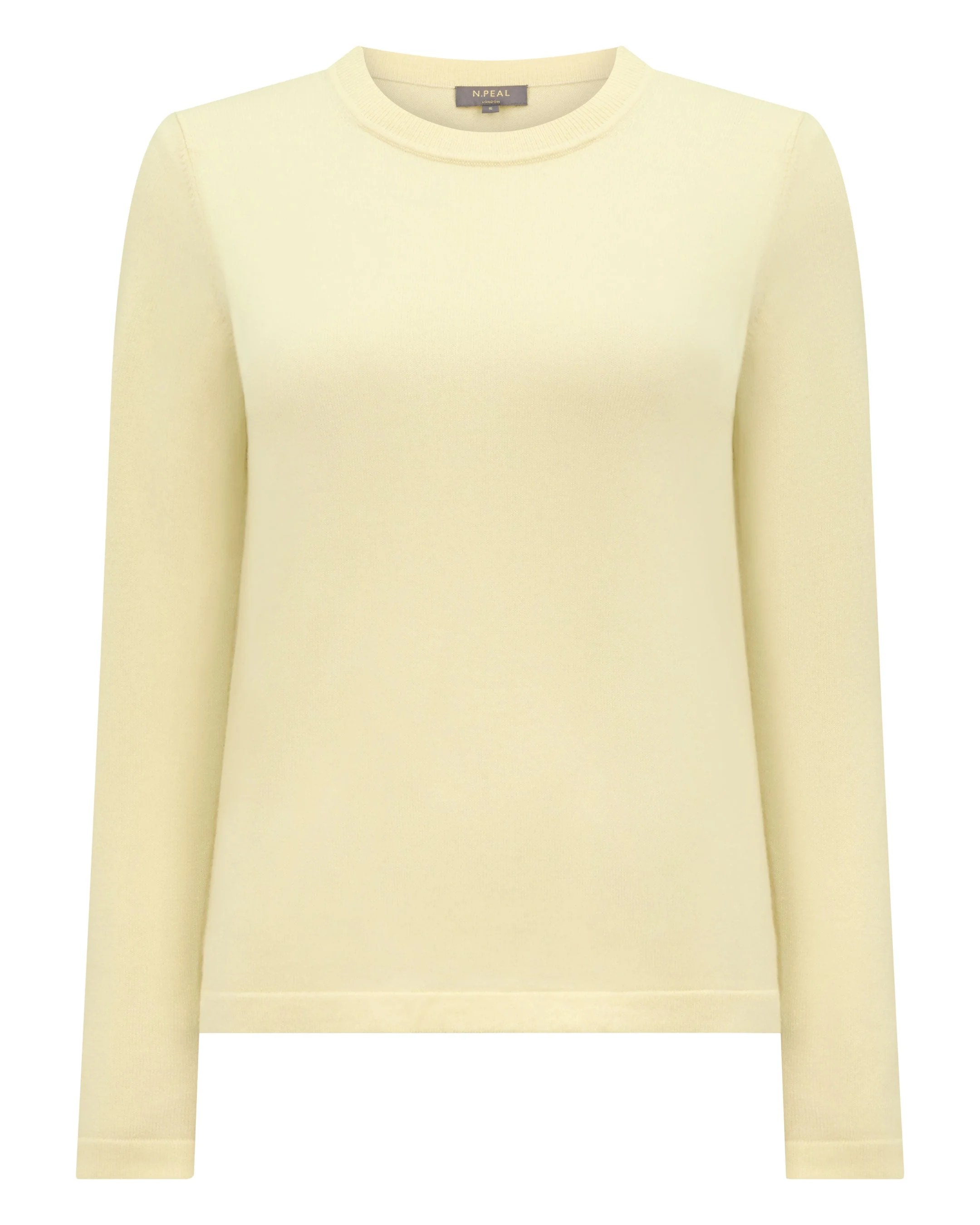 Women's Hallie Round Neck Cashmere Sweater Butter Yellow - Image 2