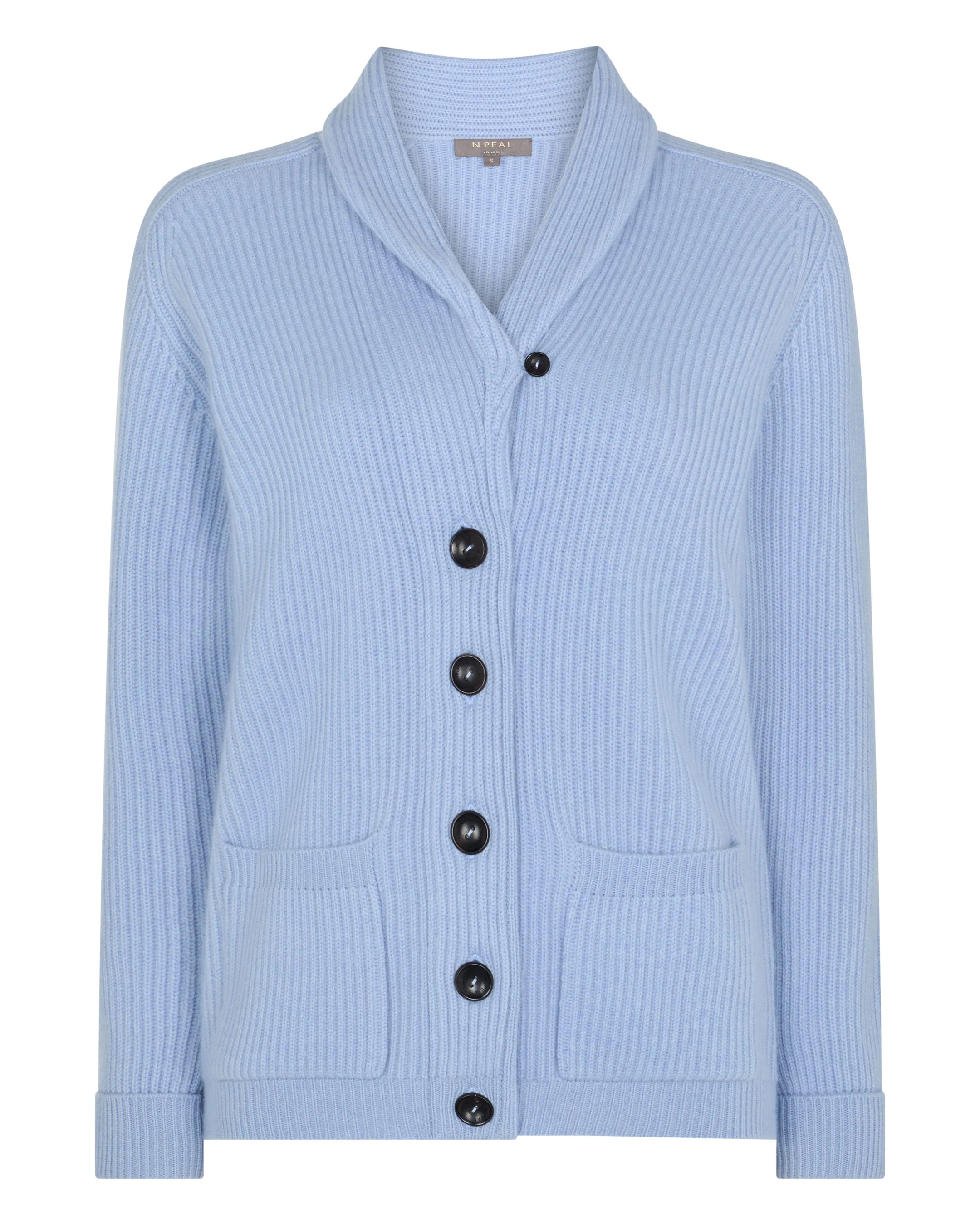 Women's Kensington Cashmere Cardigan Sea Mist Blue - Image 2