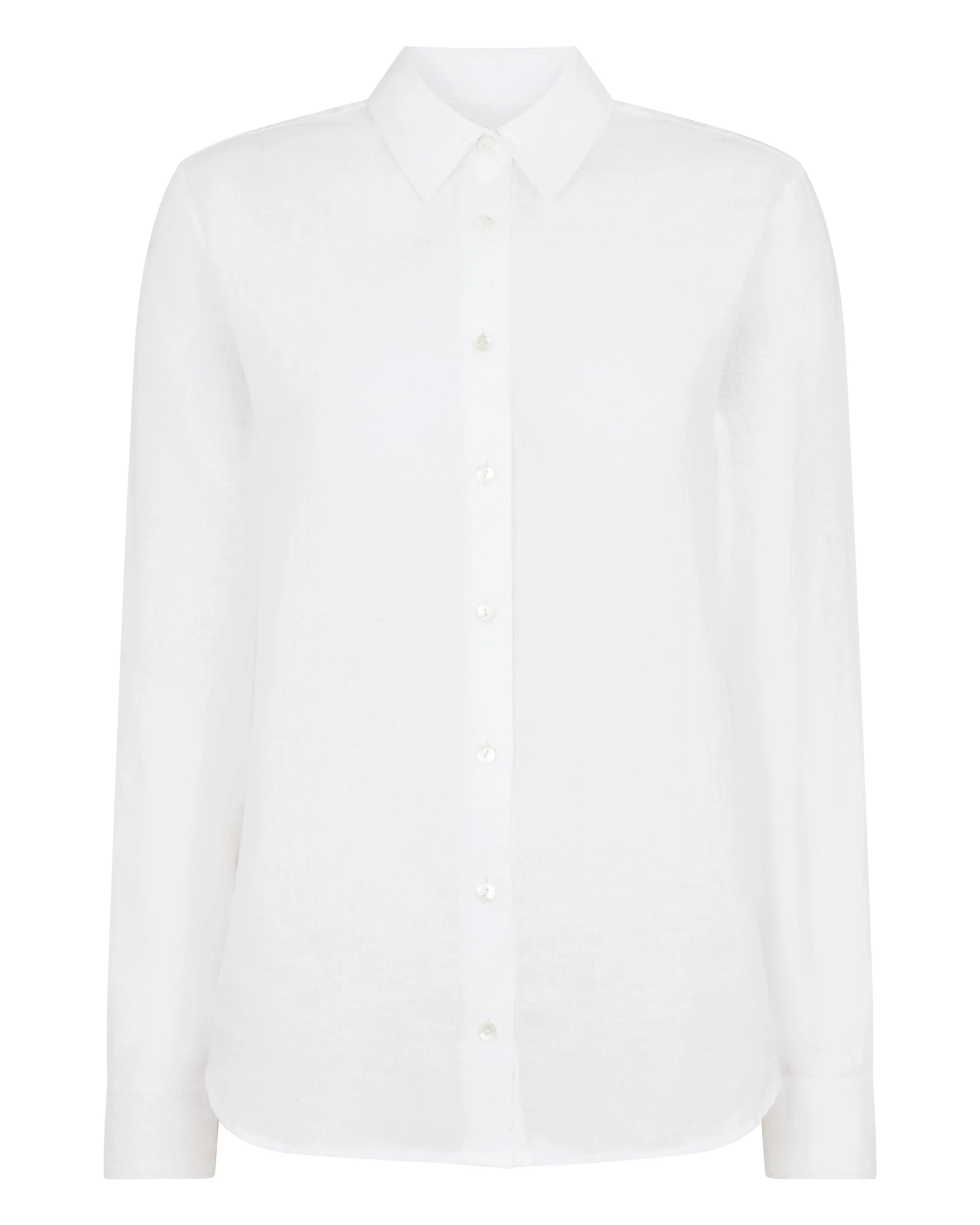 Women's Rochelle Linen Shirt White - Image 2