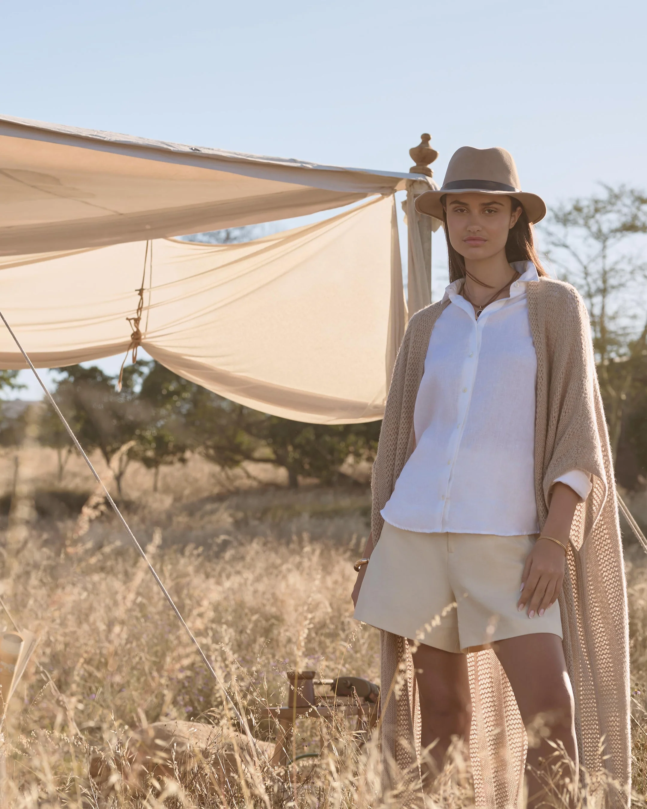 Women's Rochelle Linen Shirt White - Image 6
