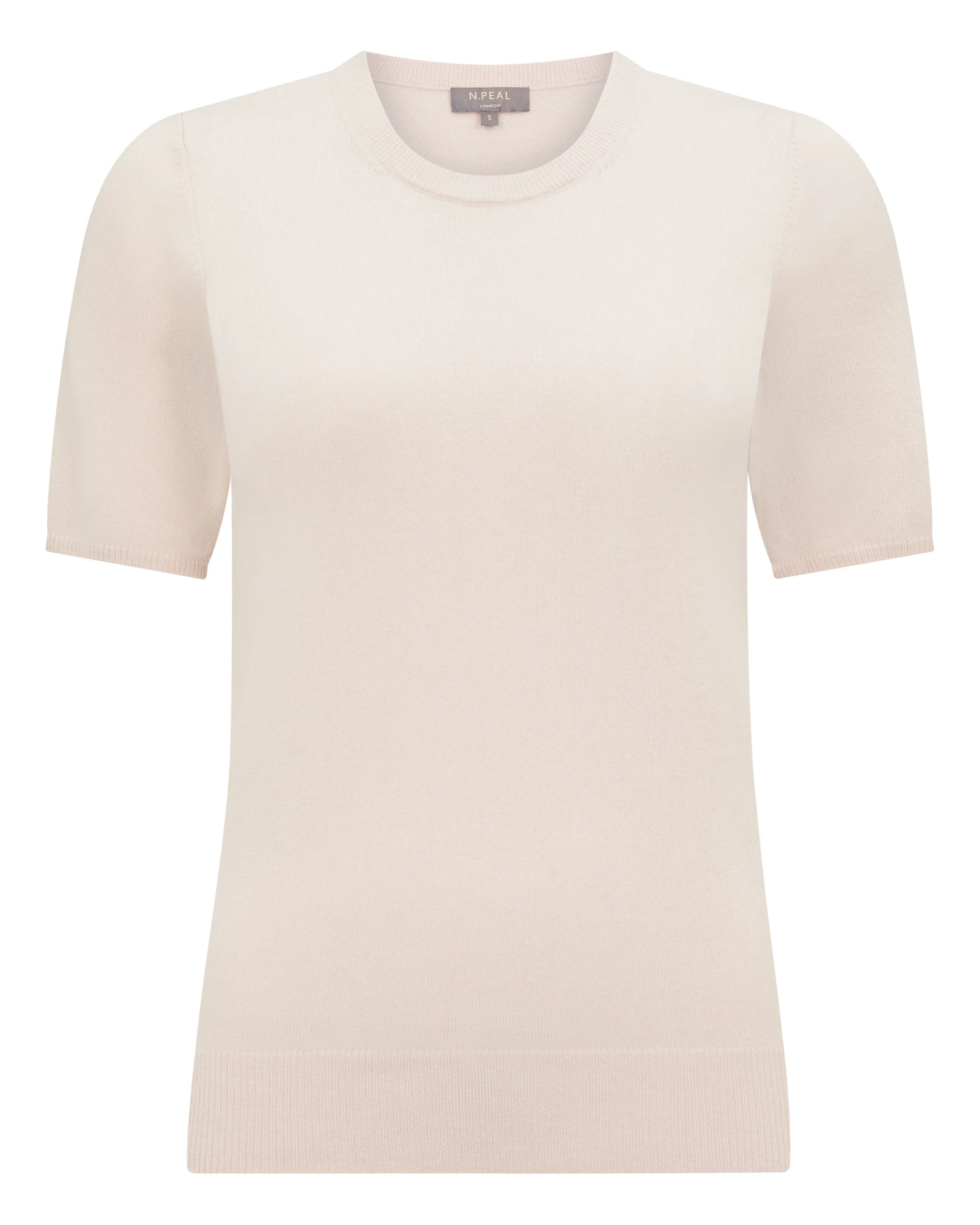 Women's Milly Classic Cashmere T-Shirt Dove Pink - Image 2