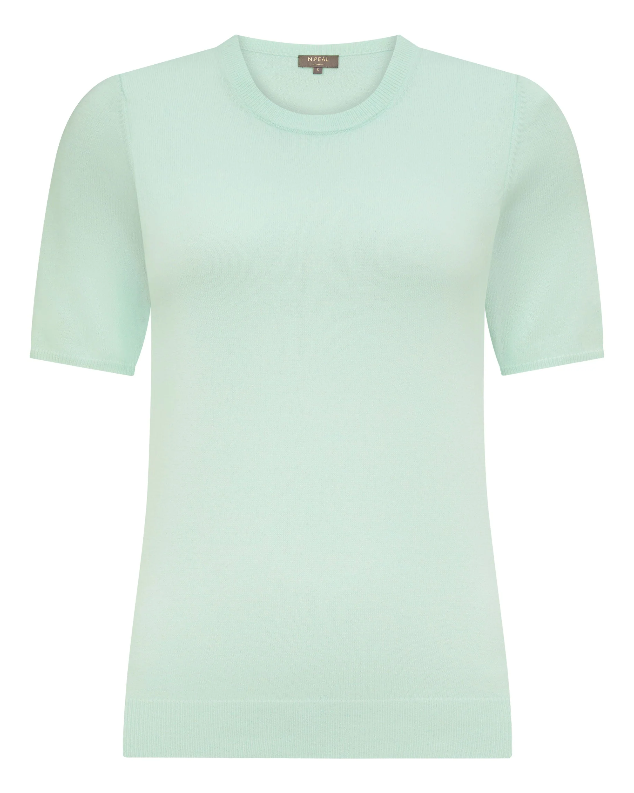 Women's Milly Classic Cashmere T-Shirt Mint Green - Image 2