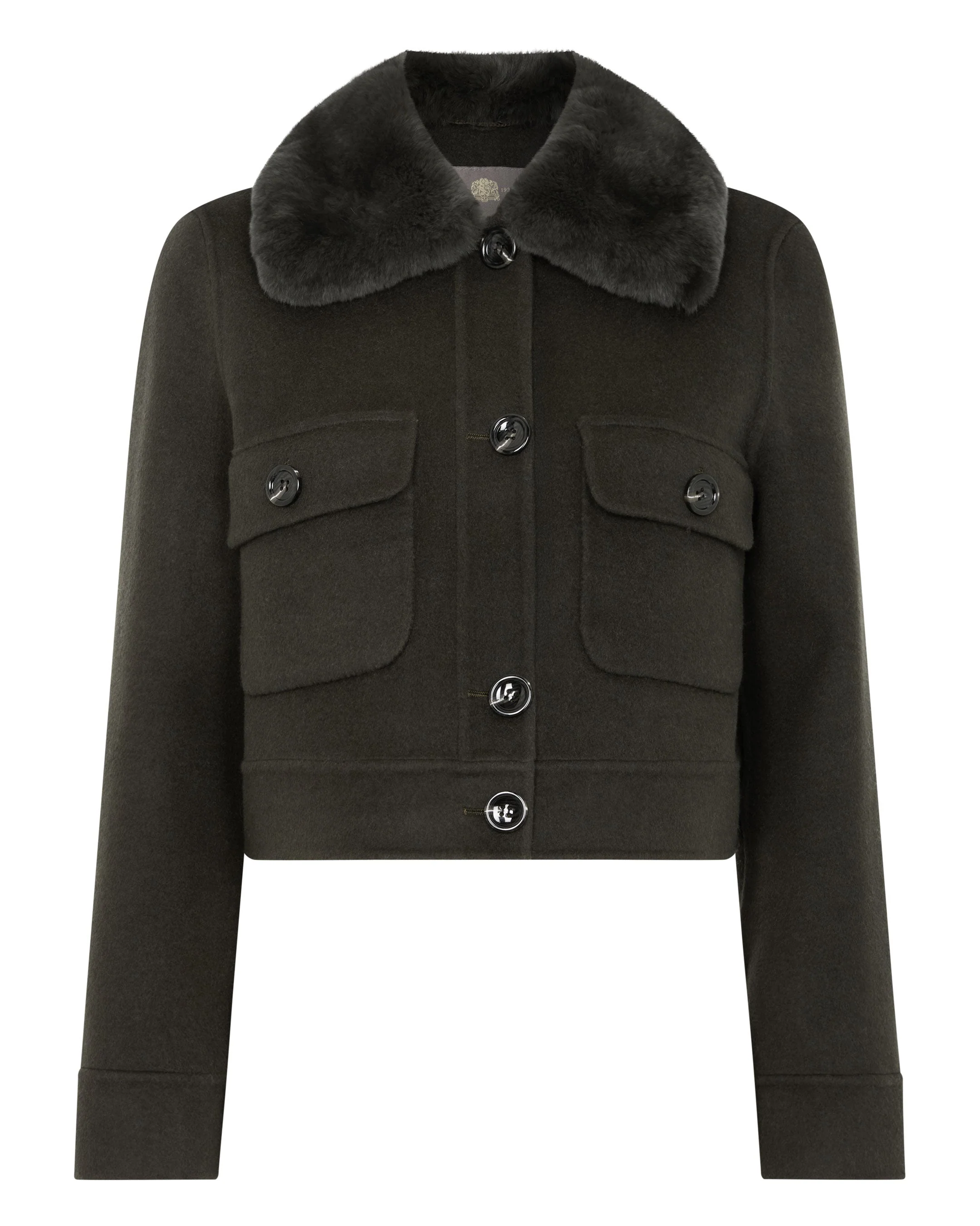 Women's Rosie Rex Collared Jacket Green - Image 2