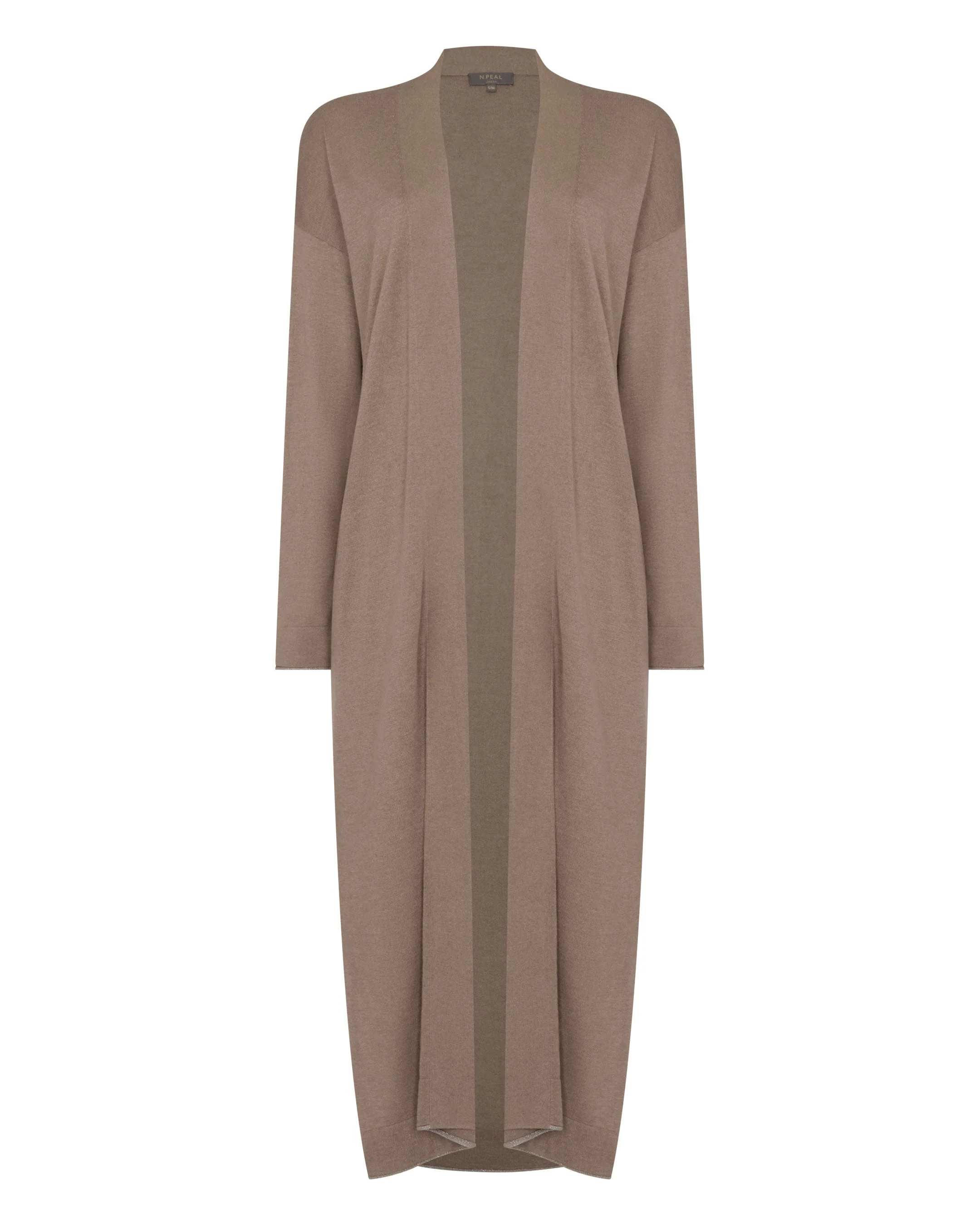 Women's Roche Silk Blend Cardigan Mink Brown - Image 2