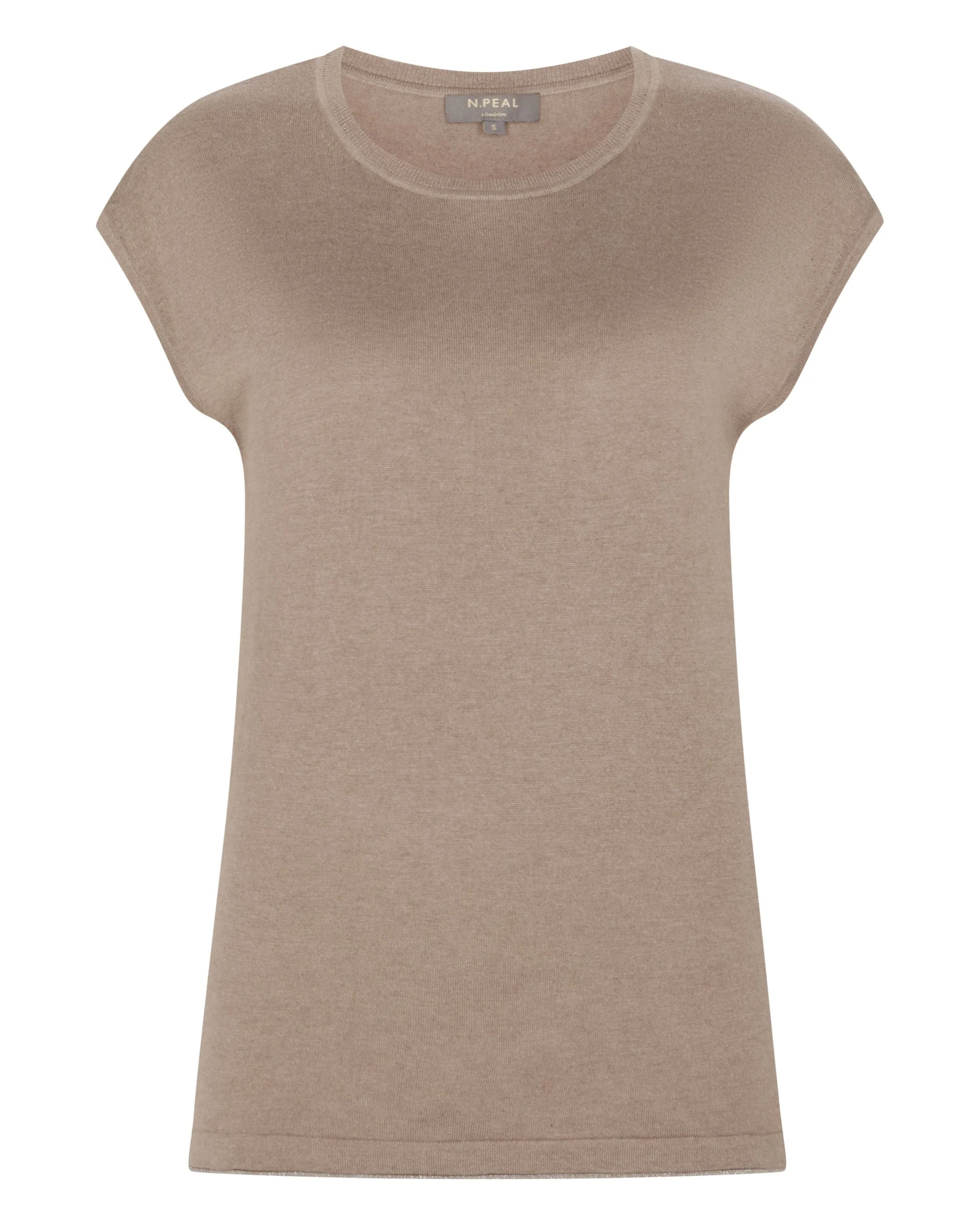 Women's Roche Silk Blend Top Mink Brown - Image 2