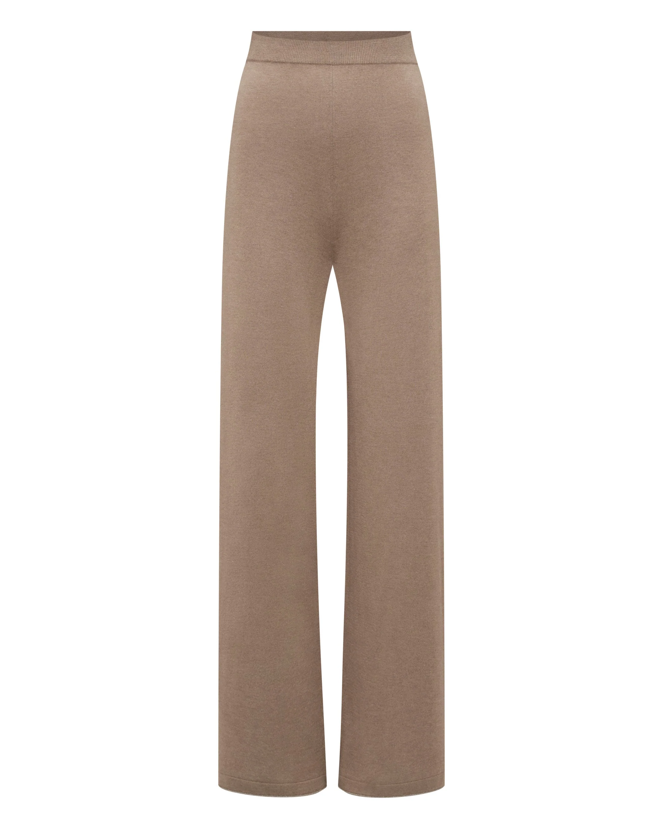 Women's Roche Silk Blend Pants Mink Brown - Image 2