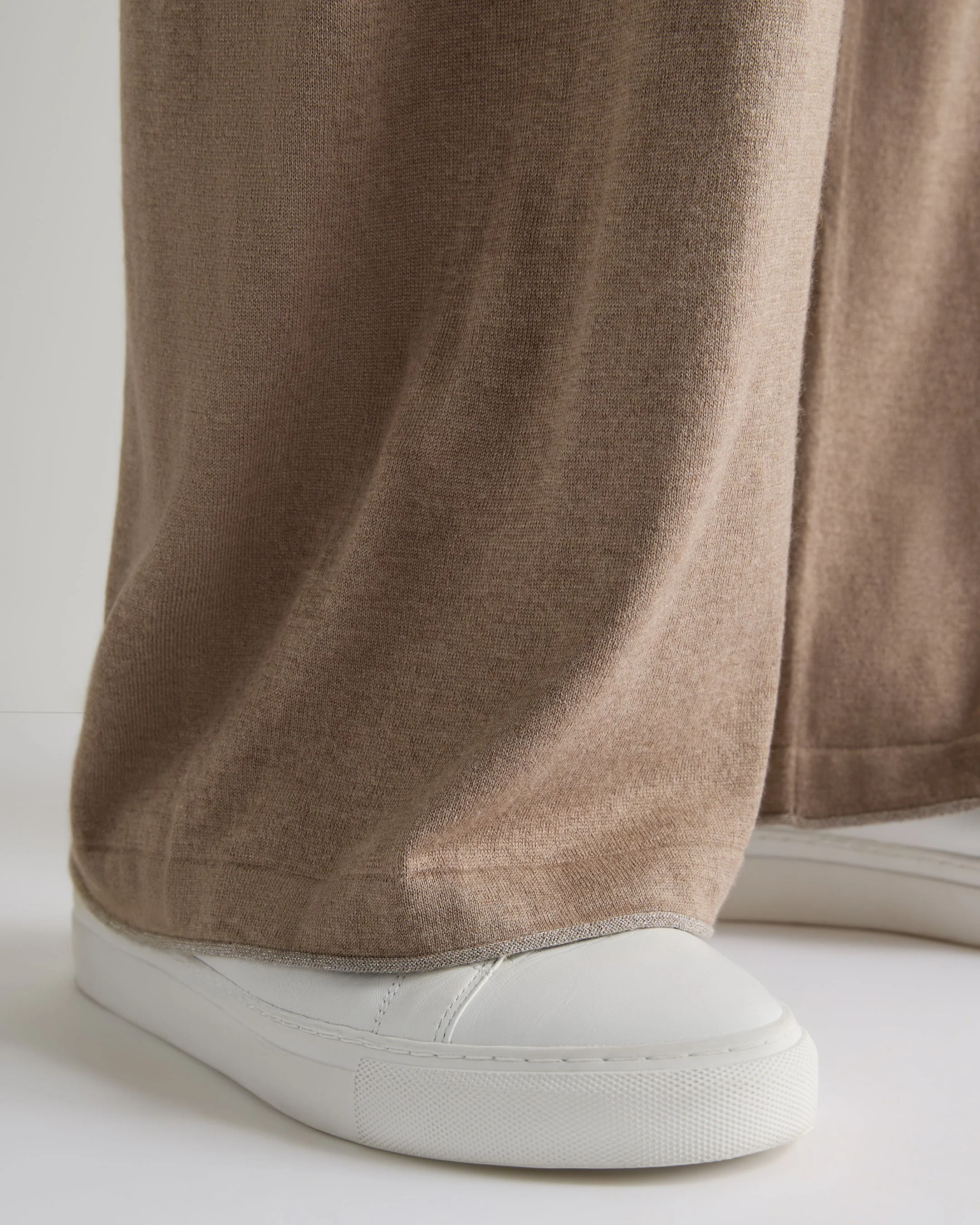 Women's Roche Silk Blend Pants Mink Brown - Image 5