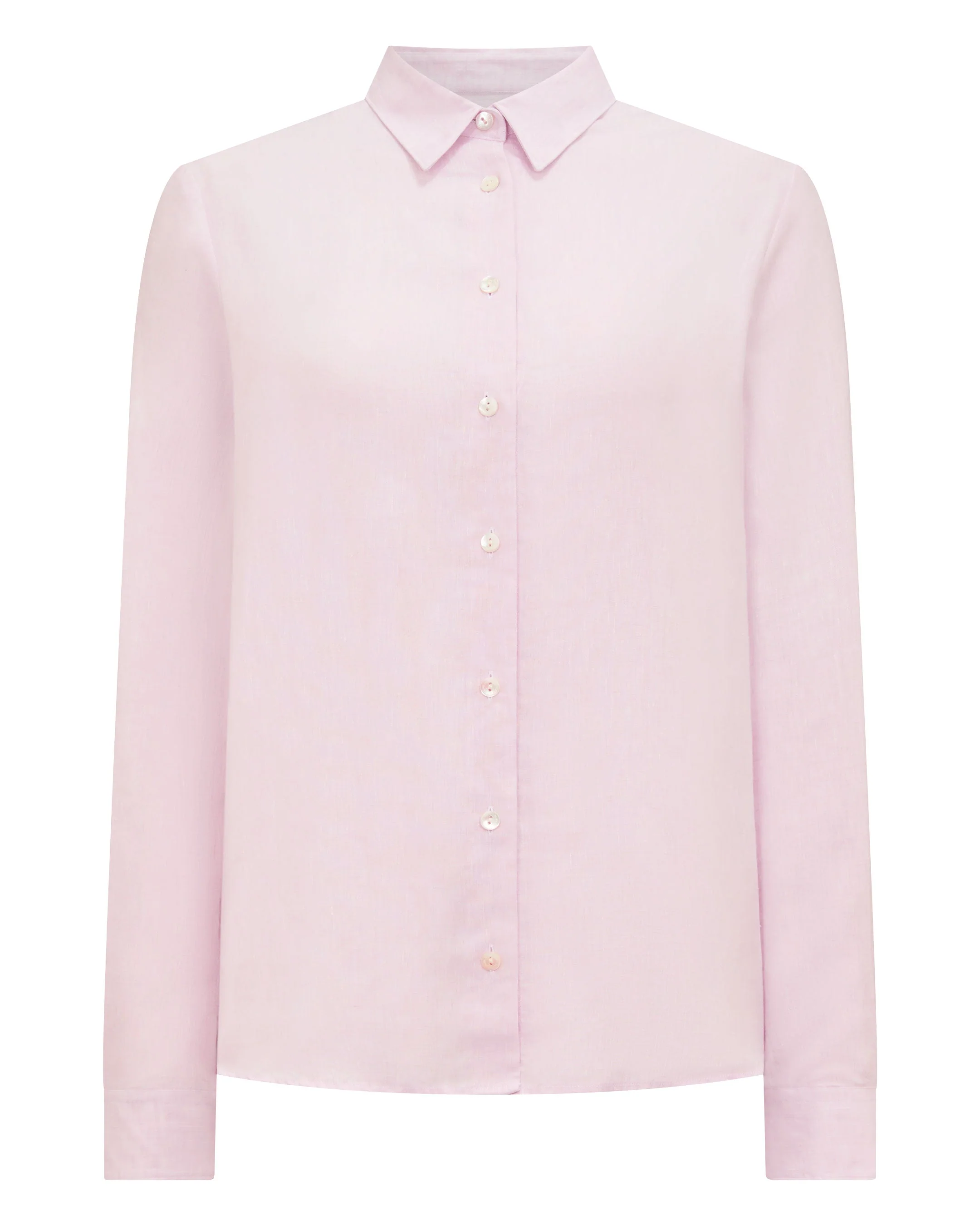 Women's Rochelle Linen Shirt Rose Pink - Image 2
