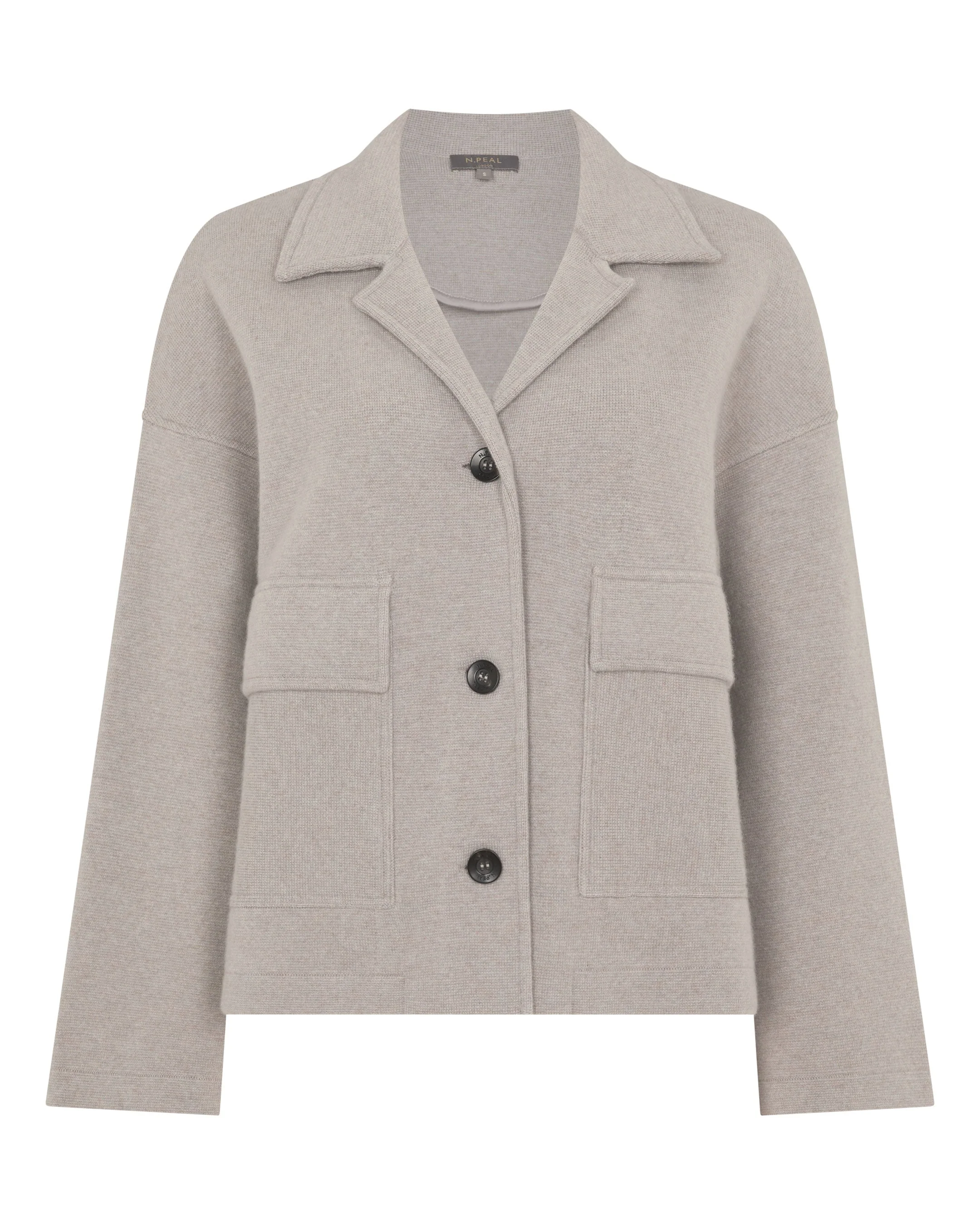 Women's Safari Milano Cashmere Jacket Oat Grey - Image 2
