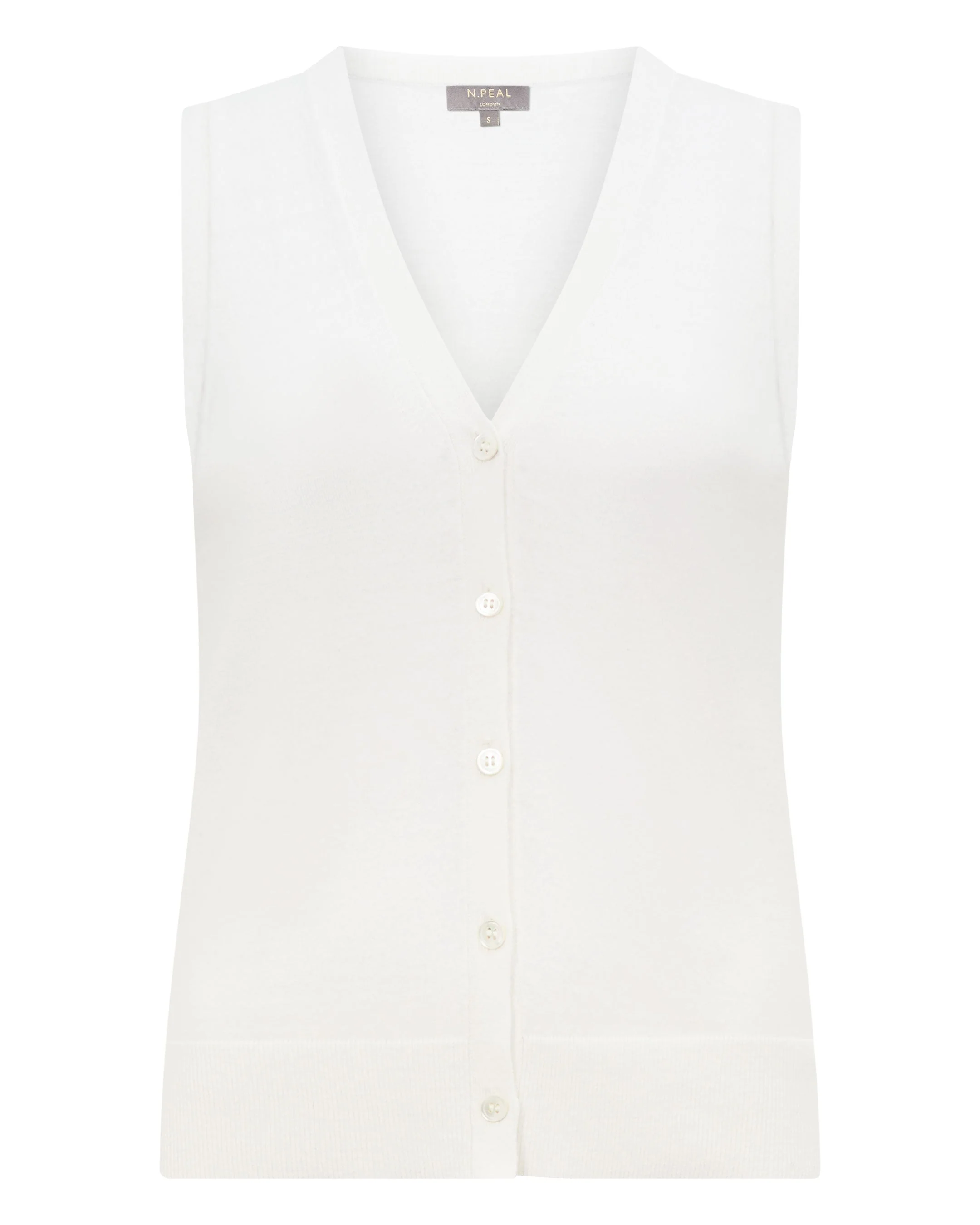 Women's Selene Linen Blend Tank White - Image 2