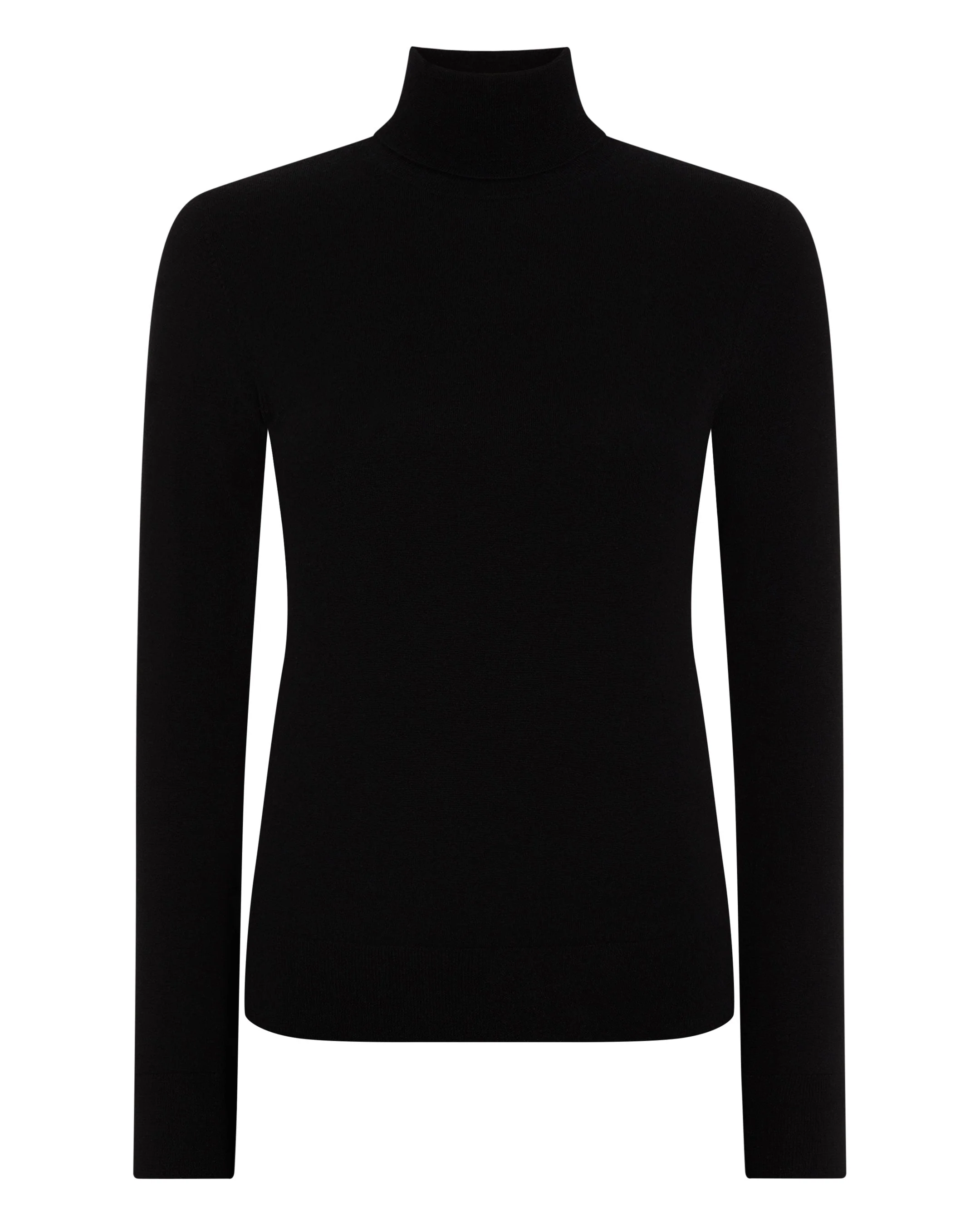 Women's Margot Superfine Cashmere Turtle Neck Sweater Black - Image 2