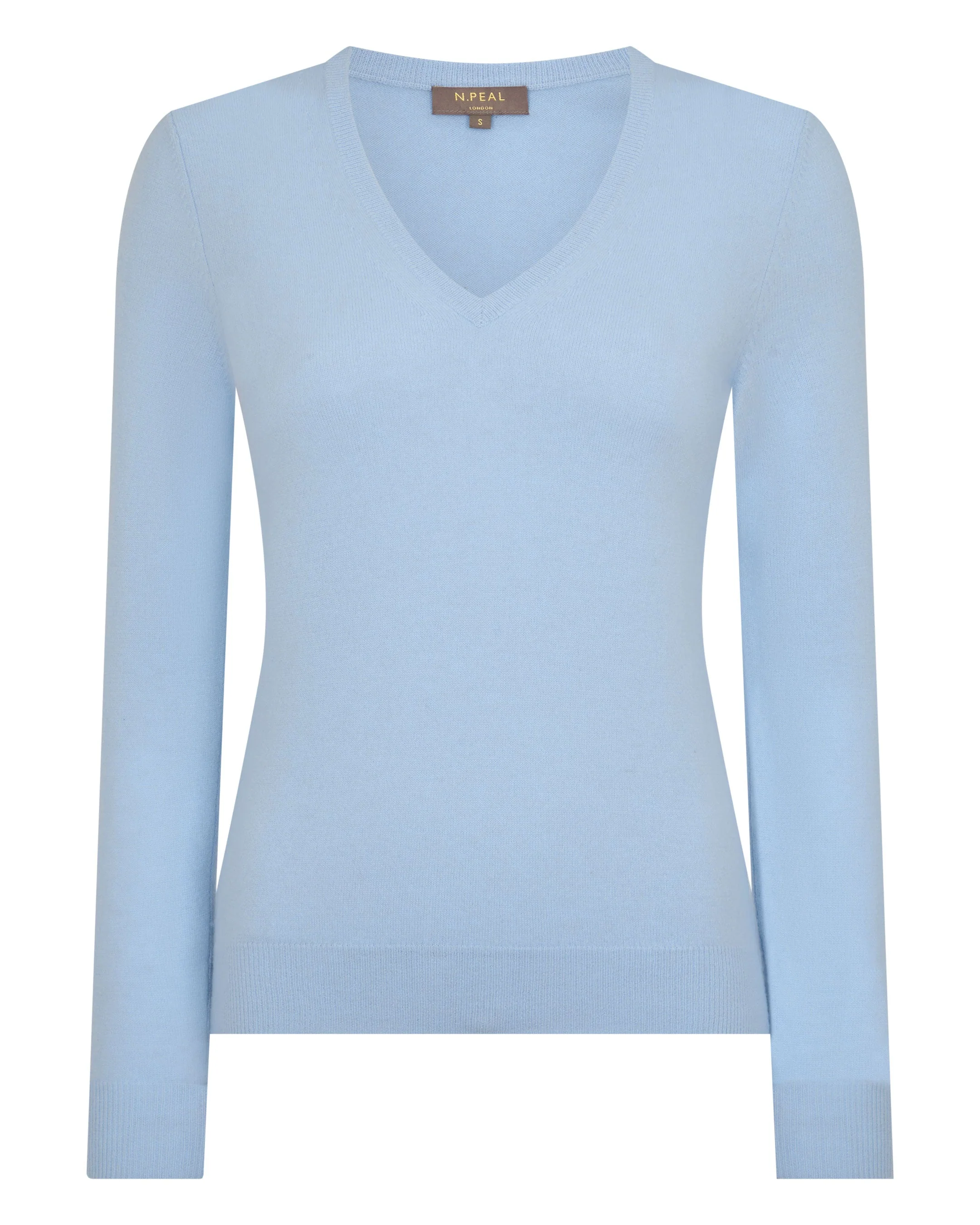 Women's Phoebe V Neck Cashmere Sweater Sea Mist Blue - Image 2
