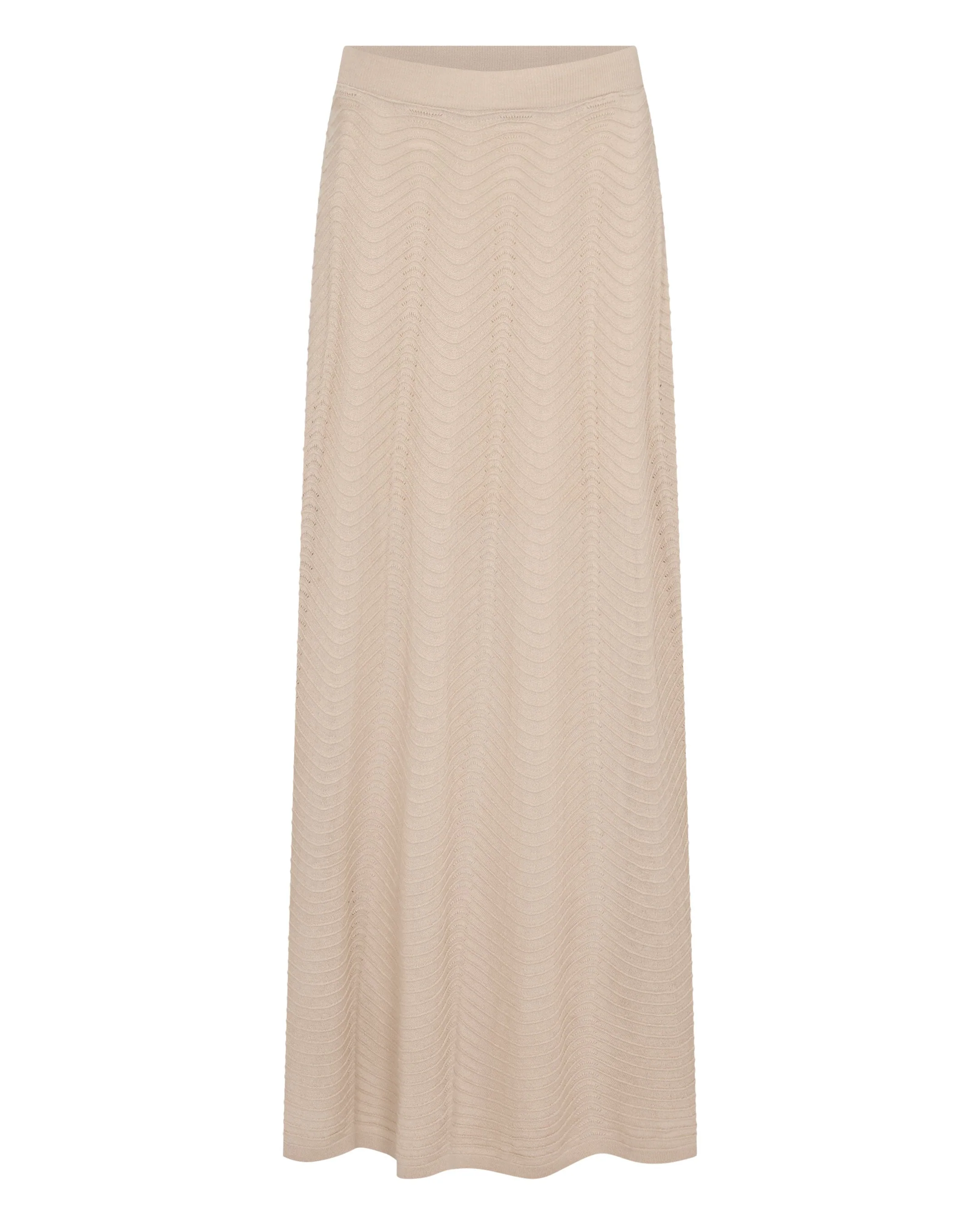 Women's Waverly Silk Cashmere Skirt Sandstone Brown - Image 2