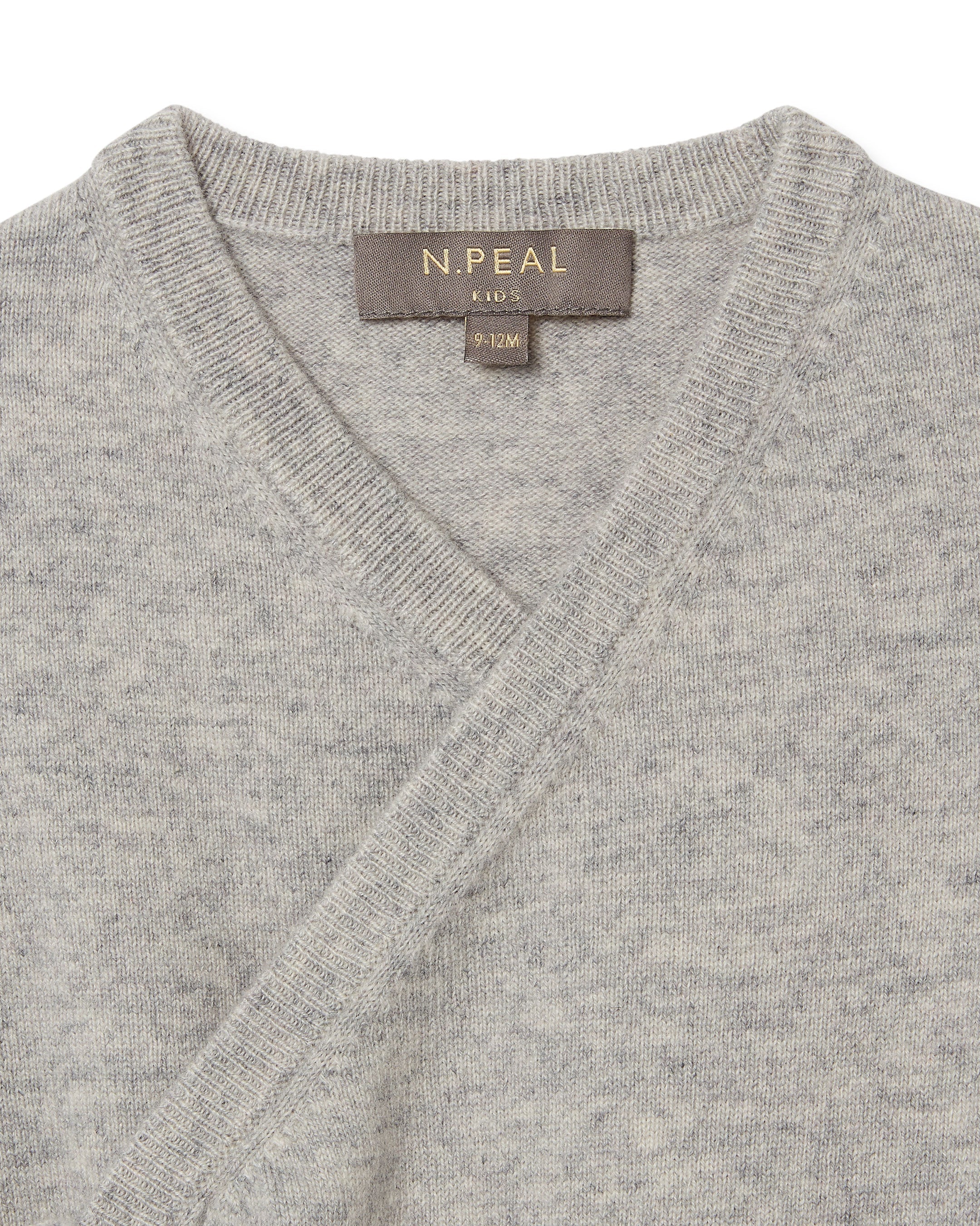 Wrap Cashmere Cardigan Fumo Grey - Image 3