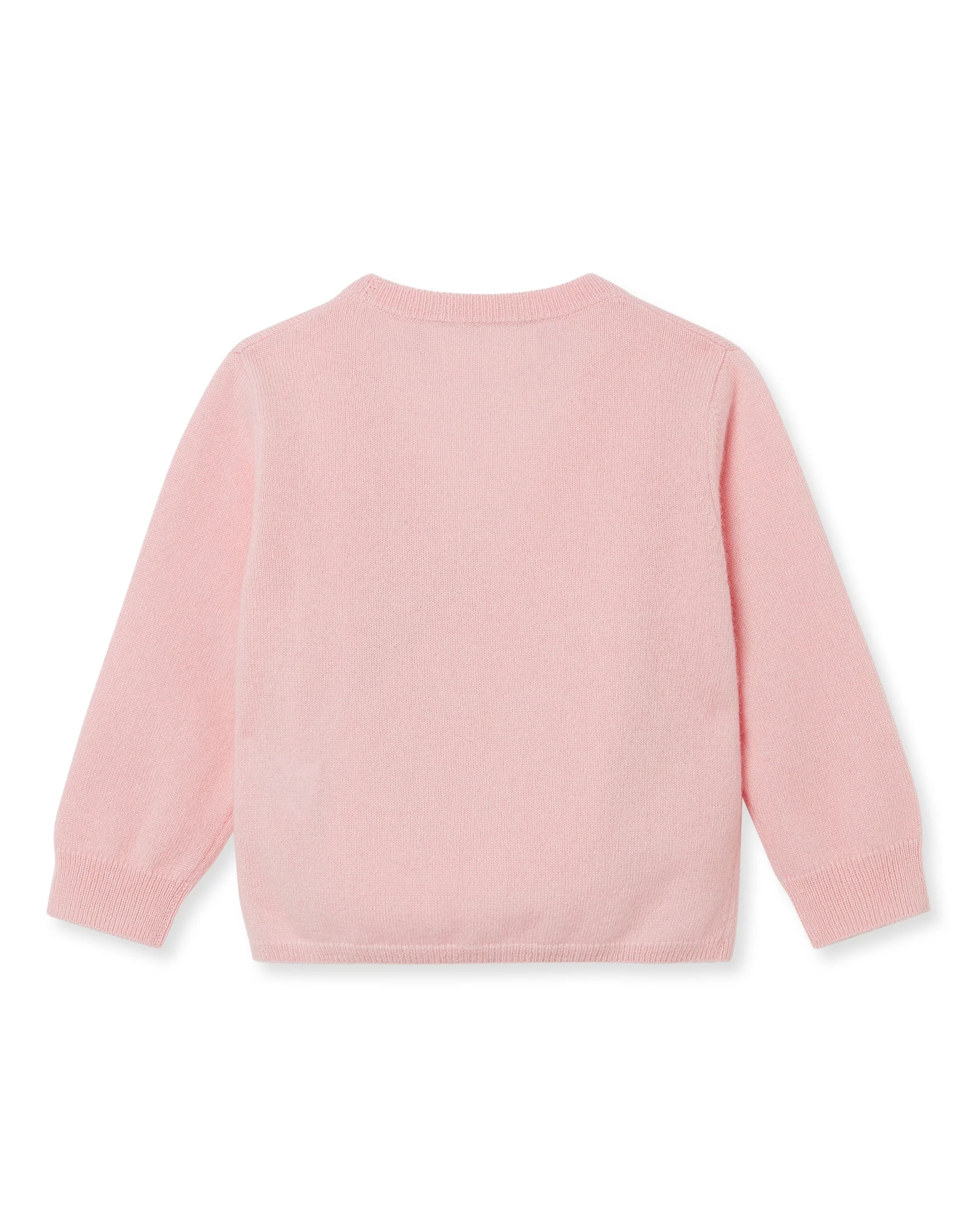 Wrap Cashmere Cardigan Pale Pink - Image 2
